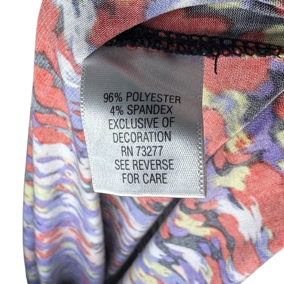 Elle Multicolor Splatter Print Halter Maxi Dress - Women’s Size Large - Picture 7 of 8